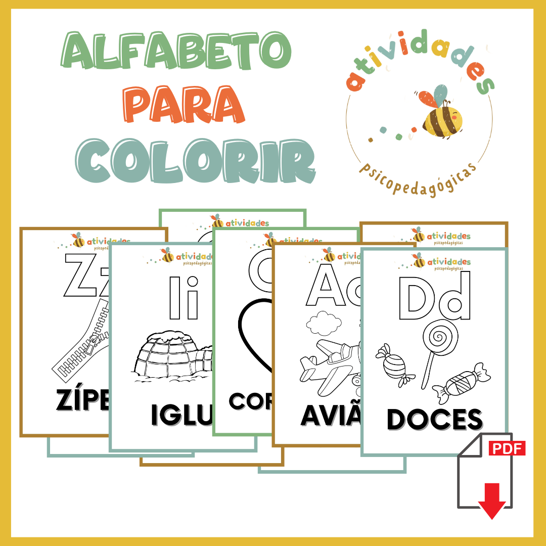 Alfabeto para colorir