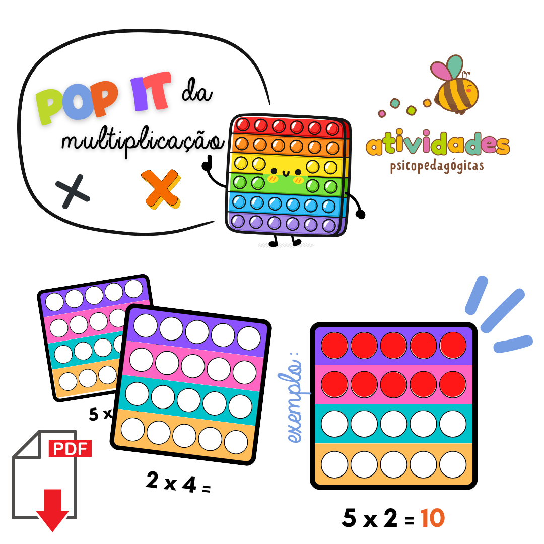 Pop it da multiplicação