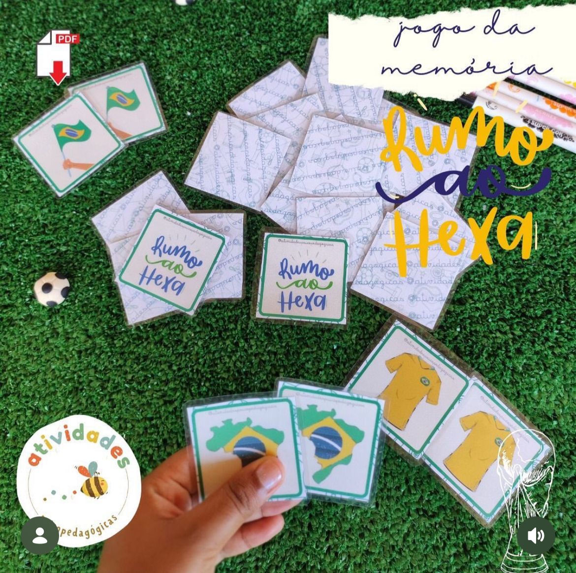 Jogo da memória - Rumo ao hexa!